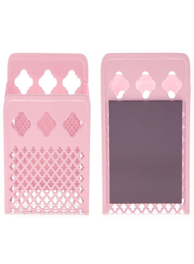 zeyce Magnetic Pen Holder,Magnetic Dry Erase Marker Holder,Strong Magnet Storage Marker Pen Pencil Organizer for Refrigerator,Whiteboard,Locker Accessories (Blush, Pack of 1) - Image 4