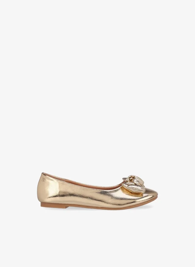 Flora Bella By Shoexpress Flora Bella Girls Bow Accent Ballerina Shoes