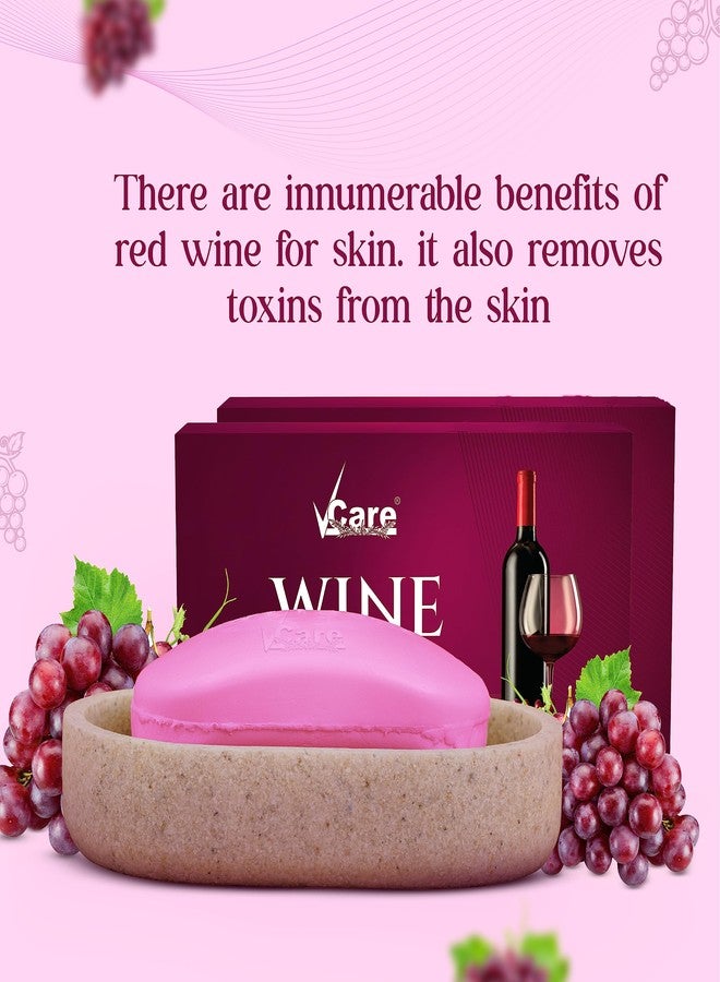 Vcare Red Wine Soap for All Skin Types - Redwine Bathing Bar Deep Cleansing, Exfoliating & Moisturizing Bathing Soaps Combo Pack - 100g (Pack of 6) - Image 5