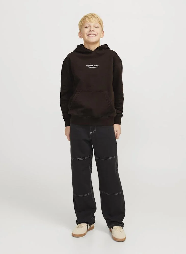 Jack & Jones Junior Kids Logo Print Pull Over Hoodies