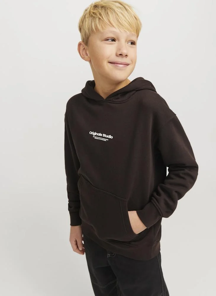 Jack & Jones Junior Kids Logo Print Pull Over Hoodies