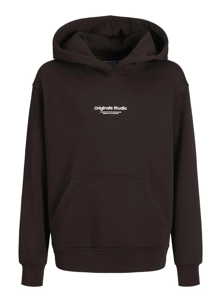 Jack & Jones Junior Kids Logo Print Pull Over Hoodies