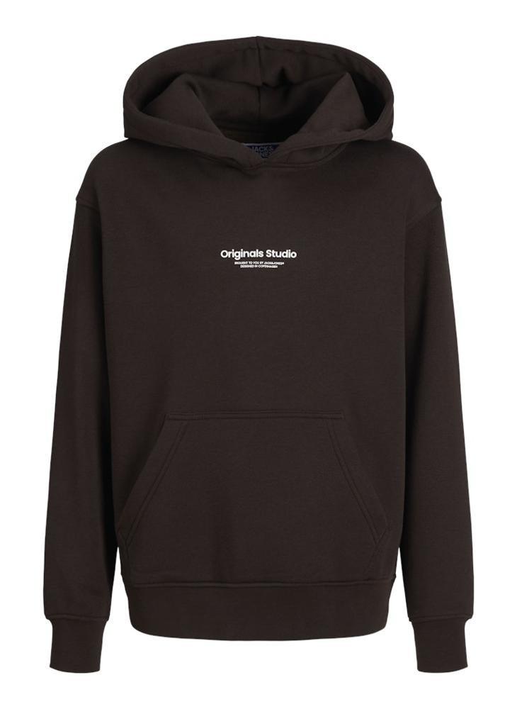Jack & Jones Junior - Kids Logo Print Pull Over Hoodies - Image 1