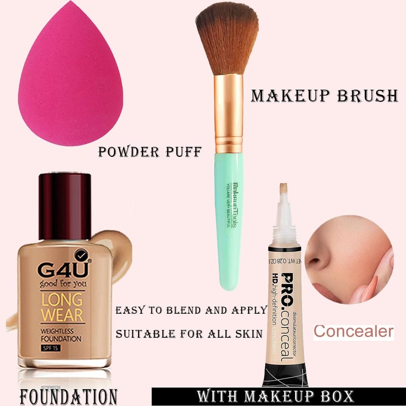 G4U G4U Makeup kit for Women All In One Makeup Kit Set With Makeup Box 001 - Image 2