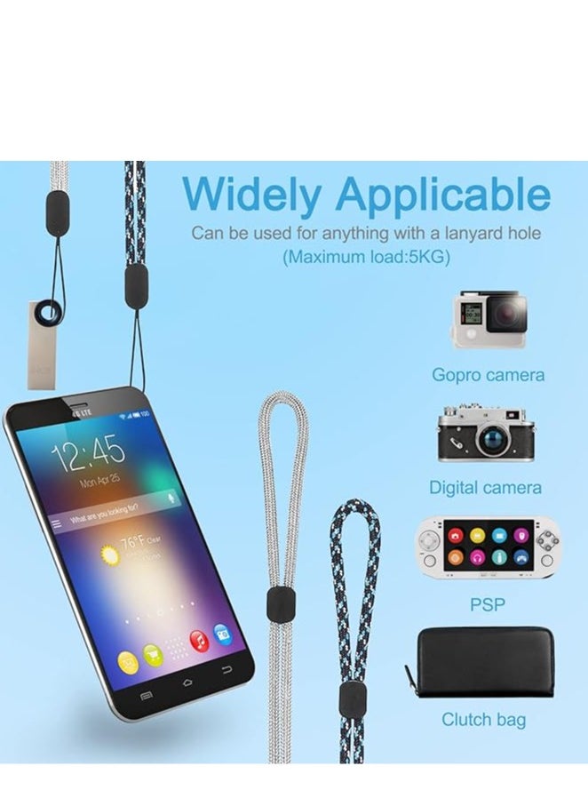 Generic - Adjustable Hand Wrist Strap Lanyard 21.5 CM, 6 Pack 6 Color Colorful Nylon Strap for GoPro, Camera, Keys, Keychain, Phone, USB Flash Drive, Joy-Con, Wallet, ID Name Tag Badge - Image 1