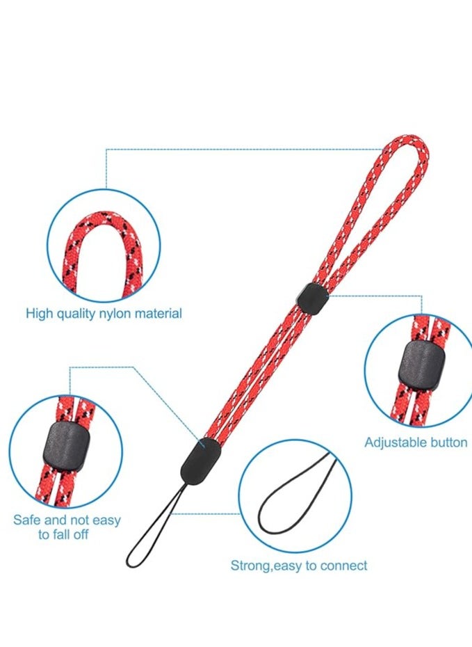 Generic - Adjustable Hand Wrist Strap Lanyard 21.5 CM, 6 Pack 6 Color Colorful Nylon Strap for GoPro, Camera, Keys, Keychain, Phone, USB Flash Drive, Joy-Con, Wallet, ID Name Tag Badge - Image 1