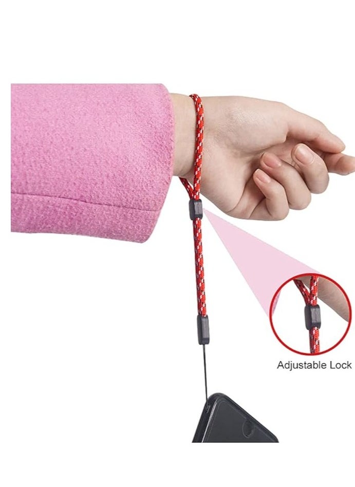 Generic - Adjustable Hand Wrist Strap Lanyard 21.5 CM, 6 Pack 6 Color Colorful Nylon Strap for GoPro, Camera, Keys, Keychain, Phone, USB Flash Drive, Joy-Con, Wallet, ID Name Tag Badge - Image 1