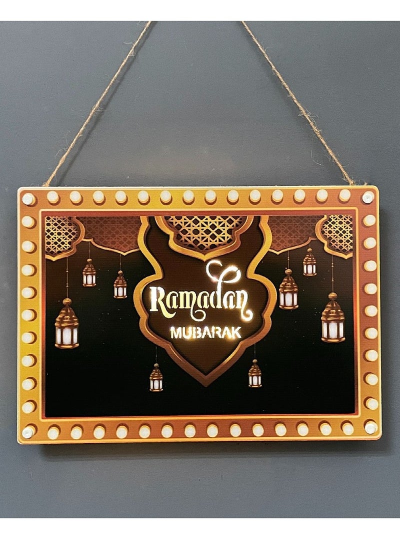 Y&D Layout Decoration LED Hanging Paintings Wall Decoration Ramadan Eid Al Adha And Eid Mubarak Decorations 