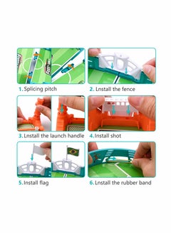 KASTWAVE Mini Table Soccer Game Table Top Football Game Mini Tabletop Football Mini Tabletop Soccer Game Desktop Interactive Soccer Game Toy for Kids Adults Birthday Party World Cup Gift  - Image 4
