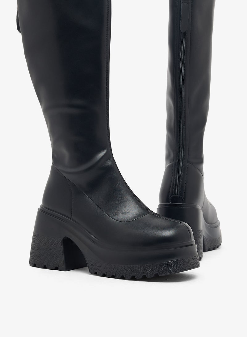 جينجر جزمة تشيلسي برقبة عالية سميكة - Image 4