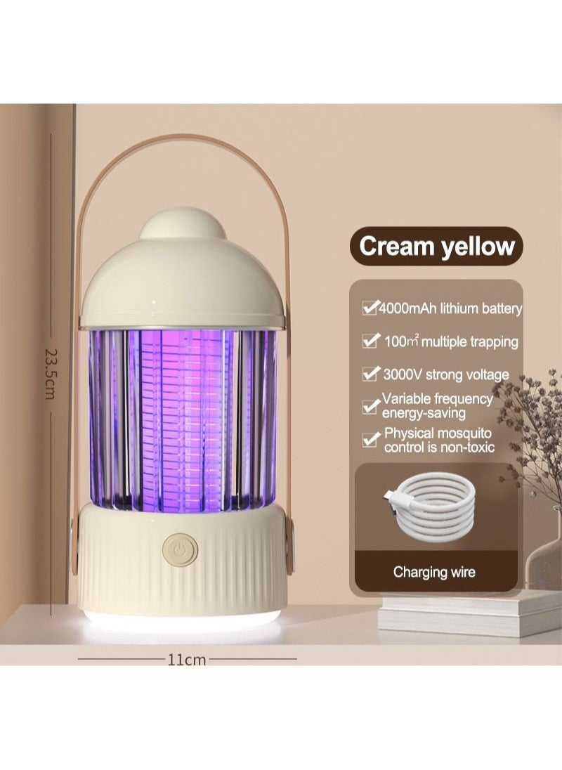 Rechargable Multifunction Mosquito Killing Lamp 5W 4000mAh BG-006 Yellow