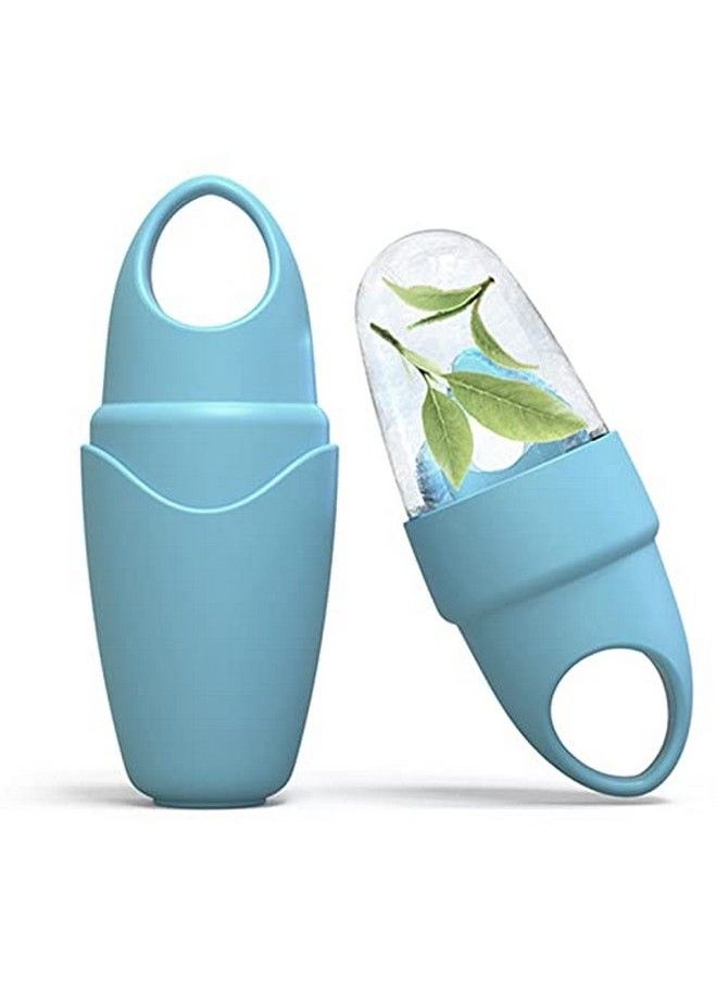 PASNOWFU - Small Ice Face Roller Ice Cube Eyes And Neck Brighten Skin & Enhance Your Natural Glow Reusable Facial Treatment To Tighten & Tone Skin & Depuff The Eye Area Cryotherapy For Face (Blue) - Image 1