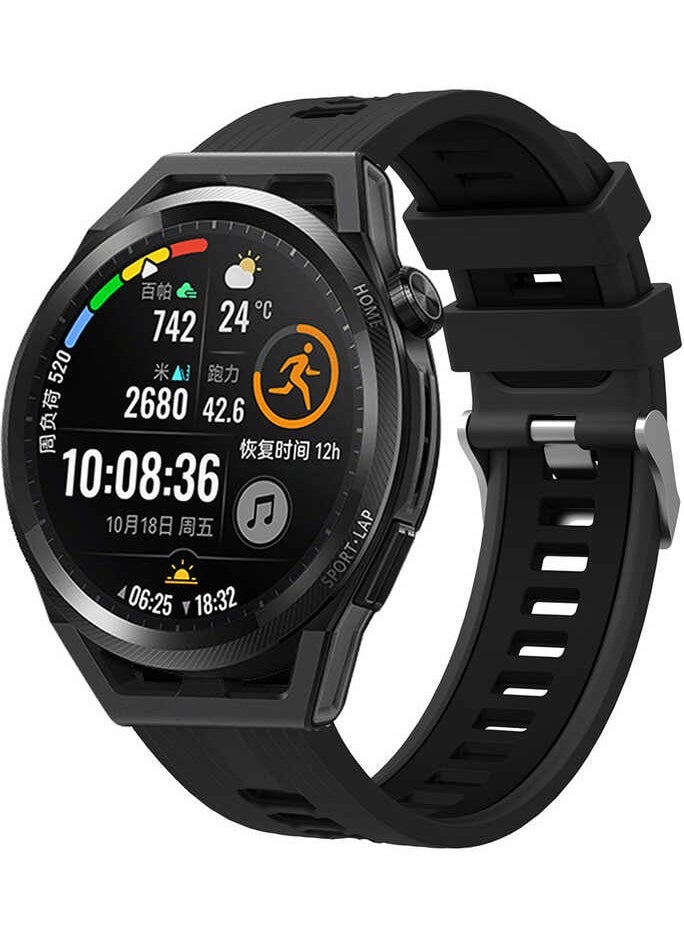 Yuem - Galaxy Watch 46MM Silicone Band Sturdy, Flexible Silicone Material Krd-55 Silicone Band - Image 1