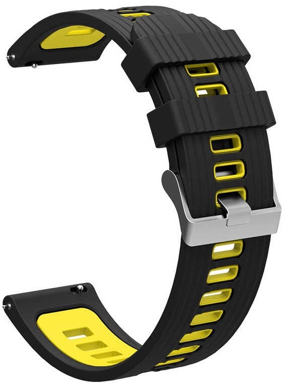 Yuem - Galaxy Watch 46MM Silicone Band Sturdy, Flexible Silicone Material Krd-55 Silicone Band - Image 1