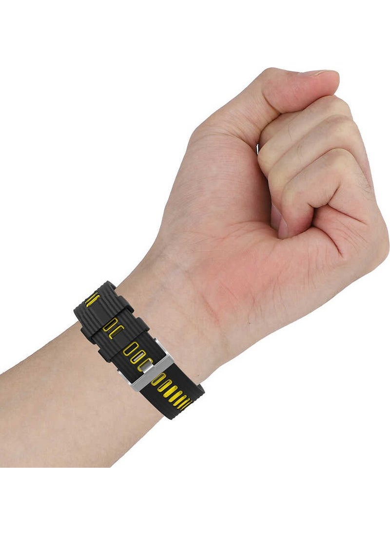 Yuem - Galaxy Watch 46MM Silicone Band Sturdy, Flexible Silicone Material Krd-55 Silicone Band - Image 1