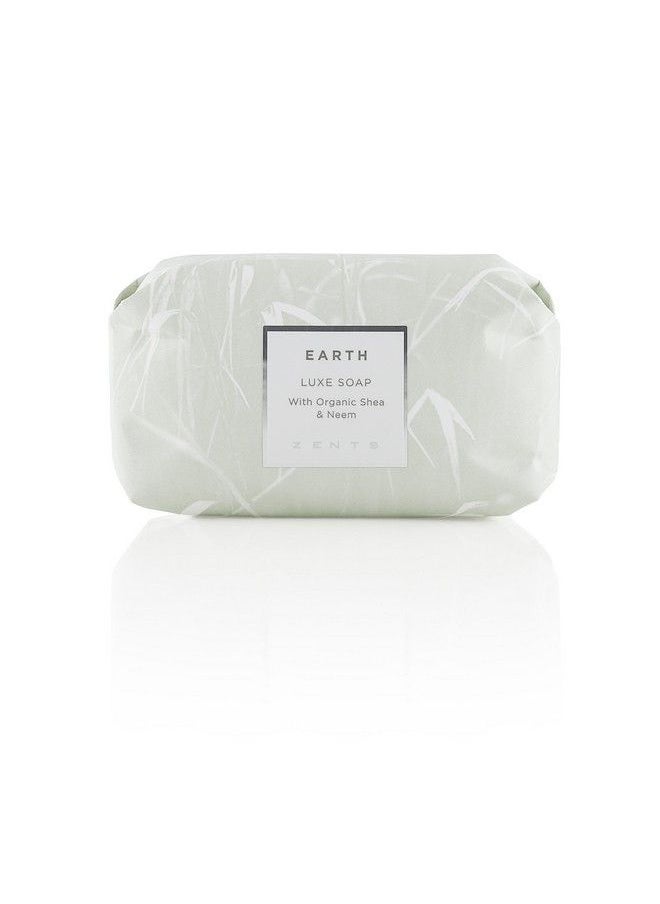 zents Triplemilled Luxe Bar Soap (Earth Fragrance) Moisturizing Hand And Body Wash With Organic Shea Butter 5.7 Oz  - Image 1