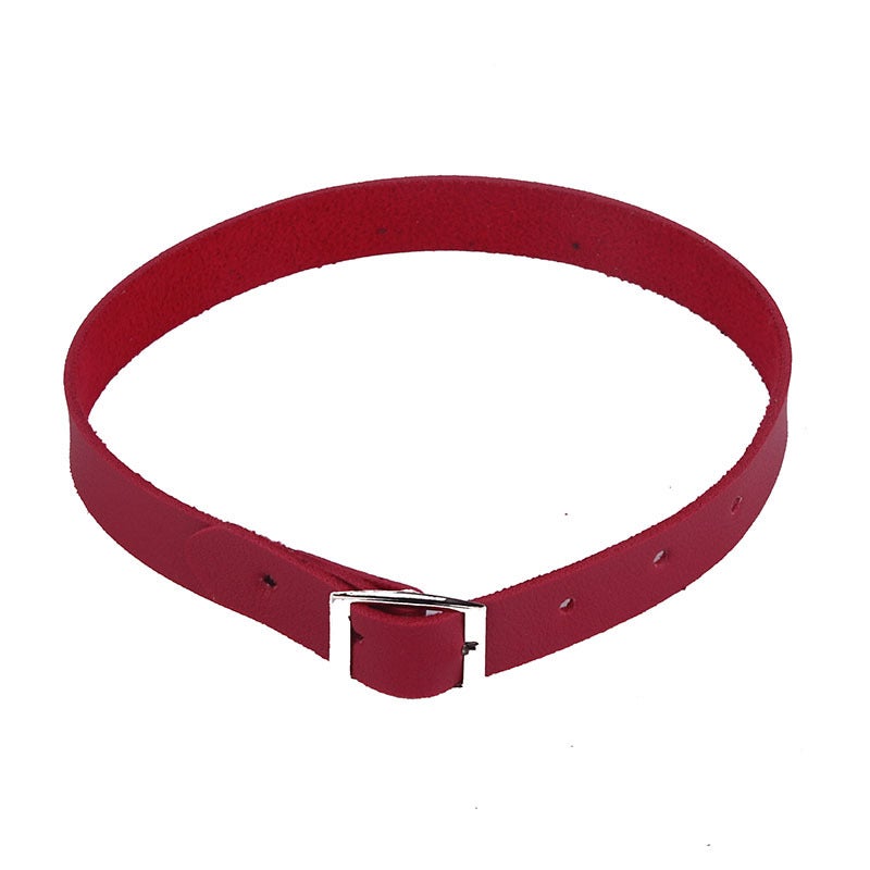 Minimalist Choker Necklace Student Fashion Bracelet Ankle Wrap Orange 