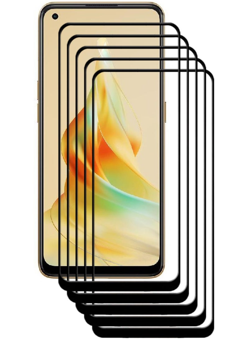 ACLIX 5 Pieces Antistatic ESD Dustproof Premium Quality High Definition Tempered Glass Screen Protector Designed For Oppo Reno8 T - Image 1