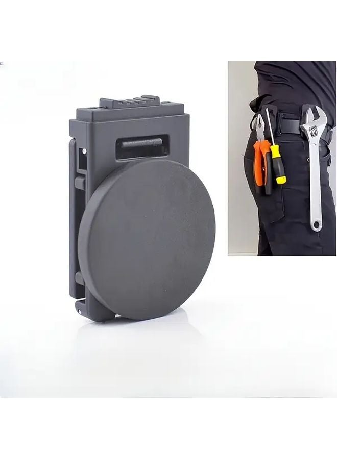 Heavy Duty Magnetic Tool Holder Black With Secure Belt Clip Hands Free Attachment - Image 2