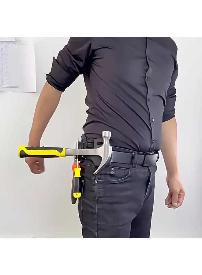 Heavy Duty Magnetic Tool Holder Black With Secure Belt Clip Hands Free Attachment - Image 3