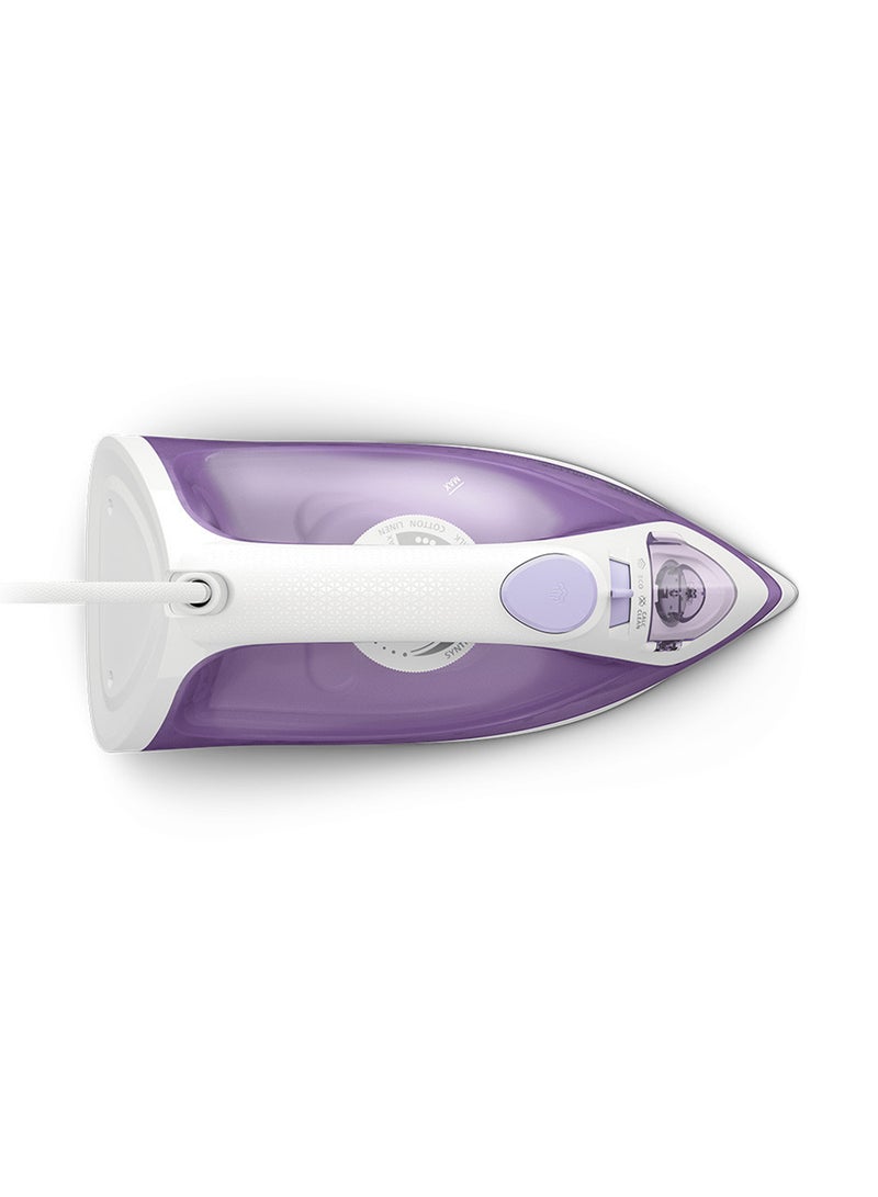 Philips 1000 Series Steam Iron With Non-Stick Soleplate And Variable Steam Setting To Remove Wrinkles Efficiently,Continuous Steam Up To 20G/Min 90G Of Steam Boost,Slim Tip Soleplate 1.1 kg 1800 W DST1020/36 Purple - Image 2