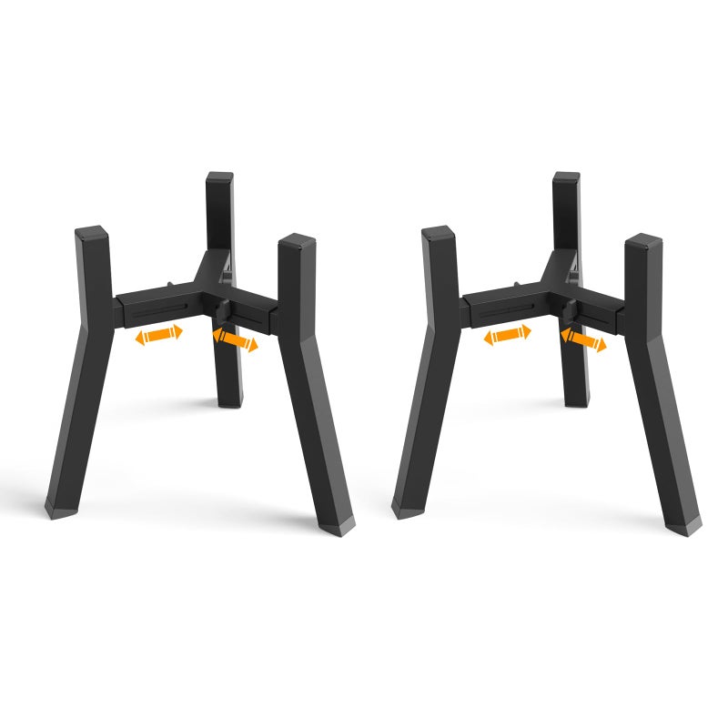 TIDANT 2Pack Elevated Dog Bowl Stand for Large Dogs, Adjustable Width 7-10.6", Raised Food Water Bowl Stand, Bowl NOT Included - Image 1