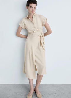 MANGO Wrap Shirt Dress  - Image 1