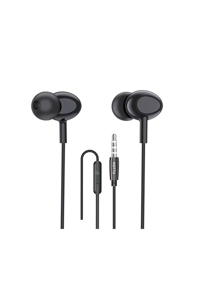 هوت تو HOTTU Stereo Earphones With Mic Wired Headphones For Clear Calls