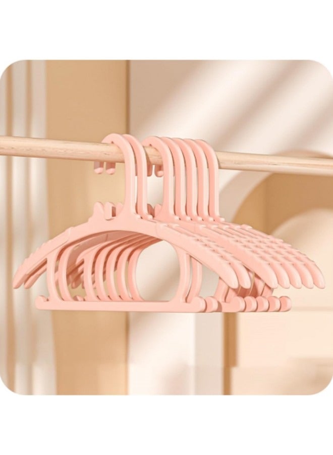 GGEROU 30 Pieces Baby Clothes Hangers, Toddlers Kids Clothes Hangers Velvet Kids Toddlers Coat Hangers Pink - Image 1