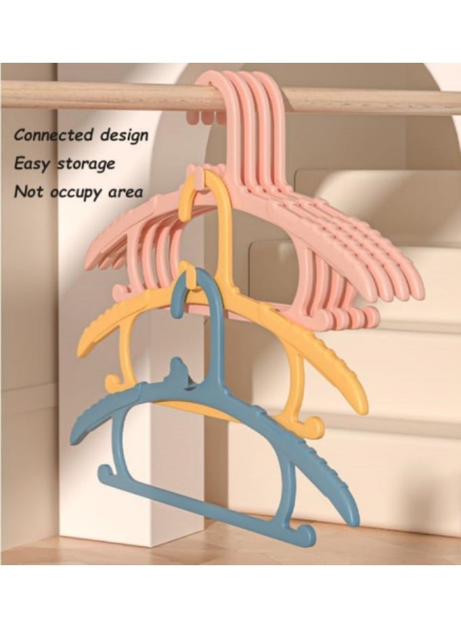 GGEROU 30 Pieces Baby Clothes Hangers, Toddlers Kids Clothes Hangers Velvet Kids Toddlers Coat Hangers Pink - Image 4