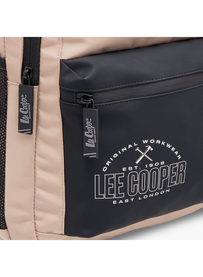 لي كوبر حقيبة ظهر للأولاد بطبعة شعار مع أحزمة قابلة للتعديل وإغلاق بسحاب - Image 5