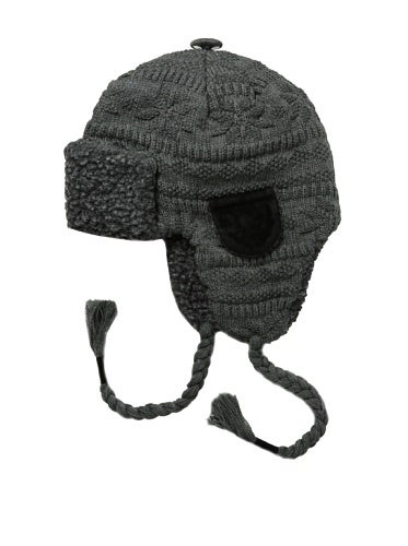 Muk Luks Men's Trapper Hat, Charcoal Grey, One Size - Image 5