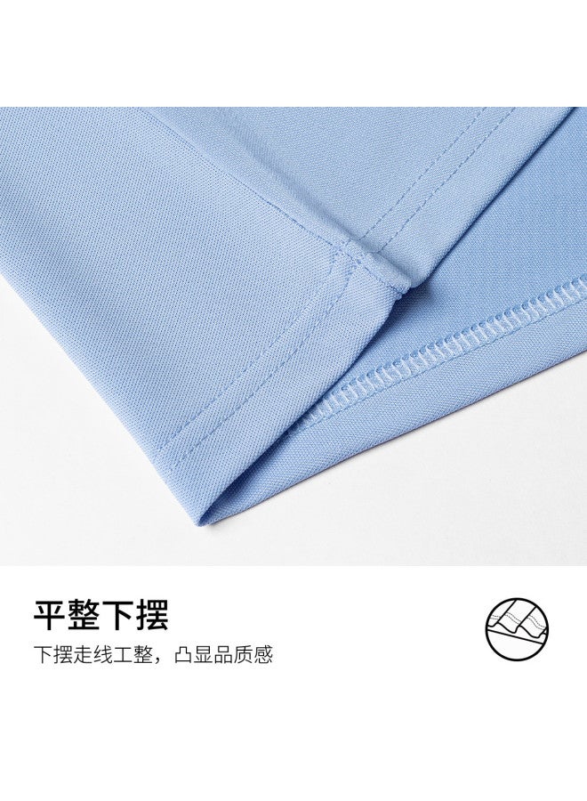 Fomoce Men's Polo Shirt Short Sleeve Summer New Style Cool Comfortable Solid Color Short Sleeve Polo Shirt Men's T-shirt - Image 5