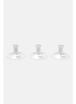 Tchibo 3 Pcs Suction Pad Hooks, Transparent  - Image 3