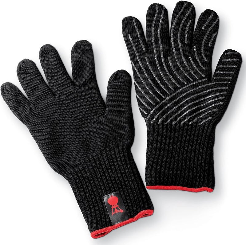 WEBER - Premium Barbecue gloves, S & M size, 100% Aramid, Flexible, heat resistant material for easy handling of barbecue tools and the BBQ lid