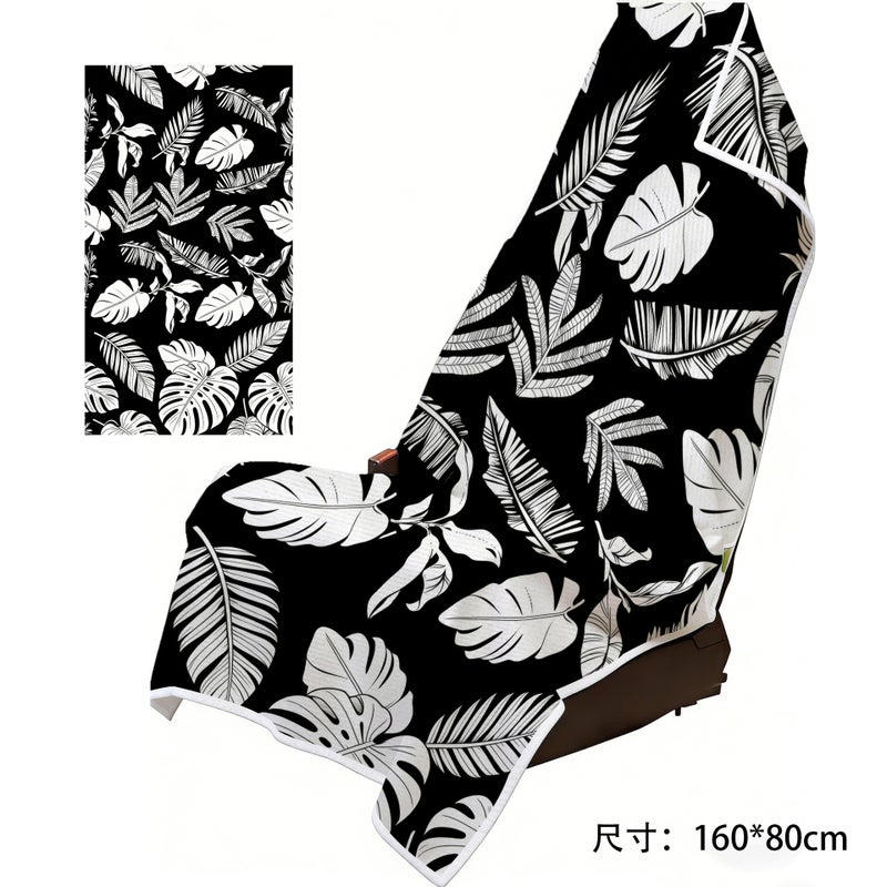 Cross-Border Foreign Trade New Model Car Seat Cover Two-In-One Beach Towel, Absorbent, Warm, Soft, Large Bath Towel for Beach and  Swimming - Image 1
