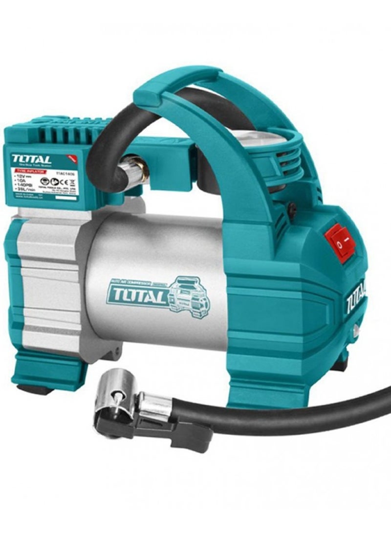 TOTAL Tire inflator, air compressor, 12 volt car tire inflator - Image 2