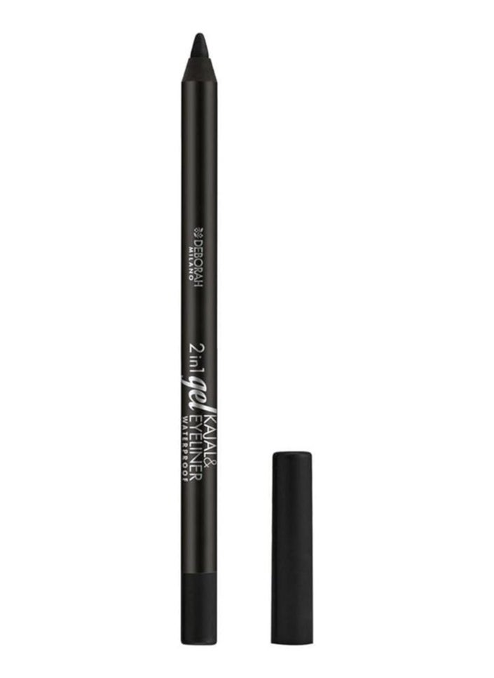 DEBORAH D 2 IN 1 GEL KAJAL & EYE LINER PENCIL W.P 01 - DEBORAH 