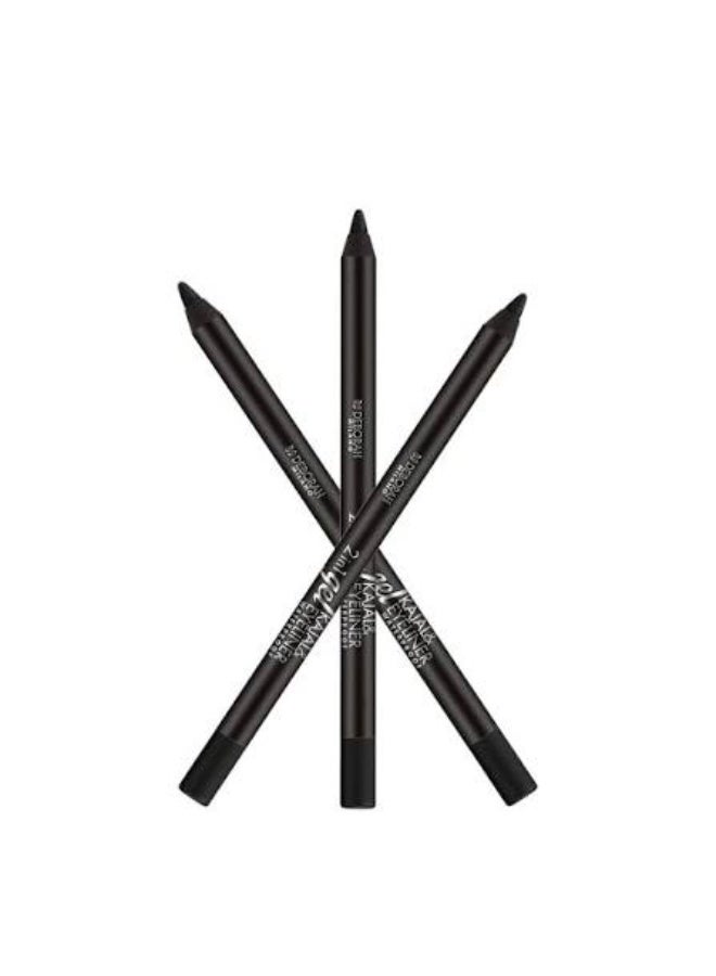 Deborah 2 in 1 Gel Kajal and Eyeliner Pencil Waterproof Shade 01 Intense Black Smooth Long Lasting Eye Definition - Image 2