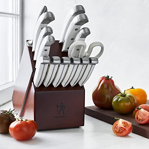 HENCKELS Statement Razor-Sharp 15-Piece White Handle Knife Set with Block, German Engineered Knife Informed by over 100 Years of Mastery - Image 2