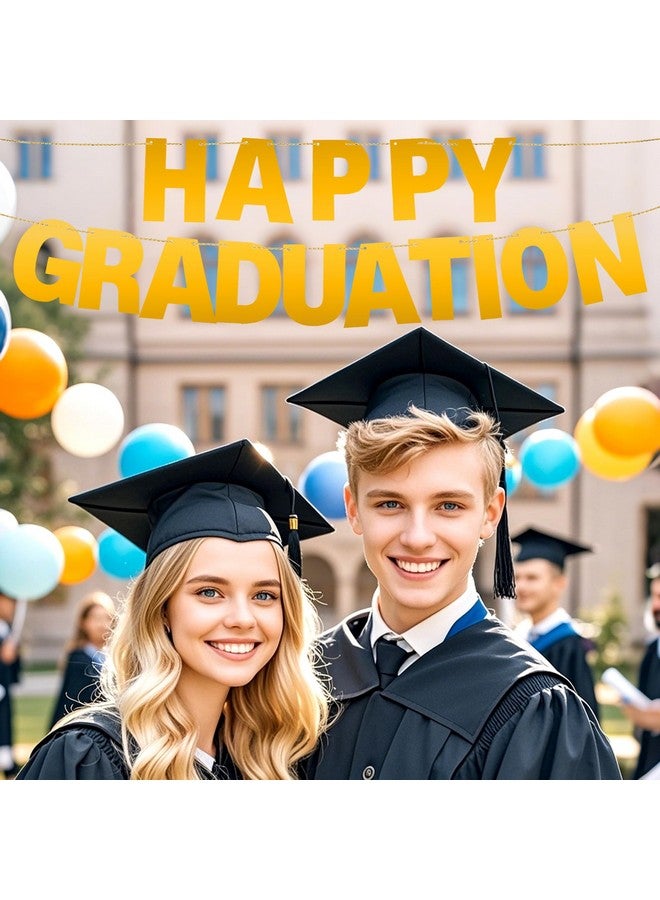 mifengda DIY Banner Kit with Letters Bright Gold Customizable Birthday Banners Graduation Banner Custom Party Hanging Banners for Graduation Wedding Party Baby Shower Decoration (Bright Gold) - Image 2