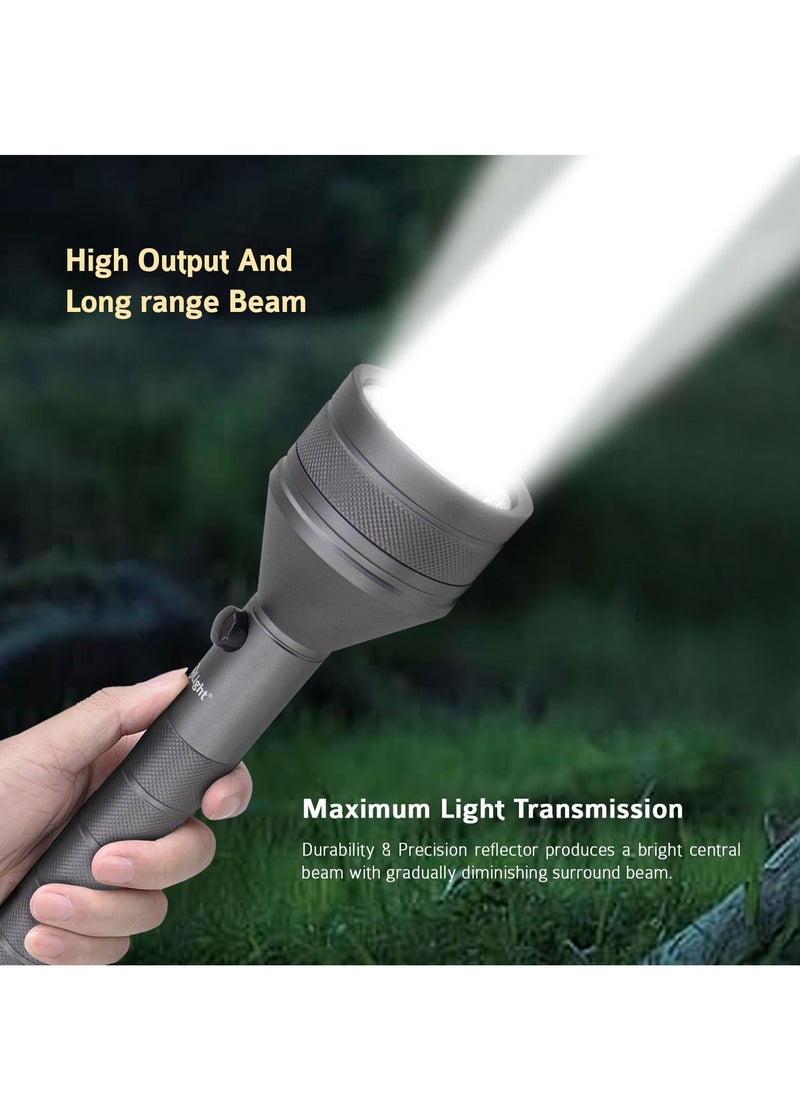Mr. Light - Super Bright LED Flashlight Torch  1500 Meter Coverage Best Performance High Quality Battery USB Charger 3 Hours Operating Time - Image 1