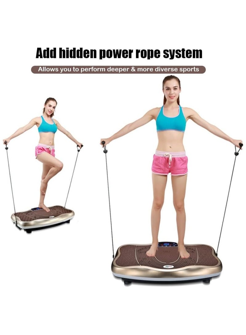 DubaiGallery Vibration Plate Exercise Machine - Whole Body Workout Vibration Fitness Platform w/Loop Bands and Resistance Bands - Home Training Equipment for Recovery Wellness Weight Loss - Image 4