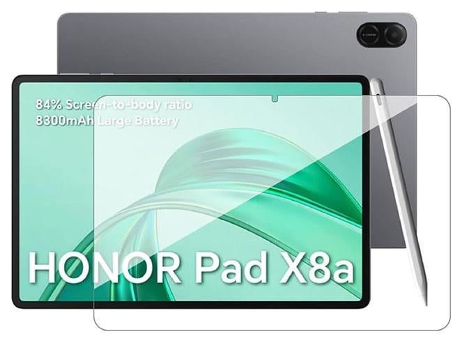 Honor Pad X8a Tempered Glass Screen Protector, Ultra Resistant, Delicate Touch and Anti Fingerprints, HD Clarity for Honor Pad X8a 11inch, Clear - Image 1