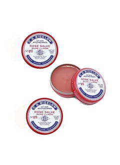 C. O. Bigelow C.O. Bigelow All Purpose Salve Lip Balm Tins, Rose Salve Pack of 3 for Chapped Lips & Dry Skin - Moisturizing Lip, Cuticle 0.8 oz each  - Image 1