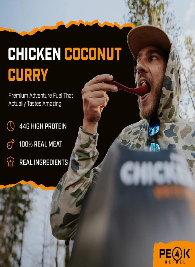 Peak Refuel Chicken Coconut Curry | Freeze Dried Backpacking and Camping Food | Amazing Taste & Quality | High Protein | Real Meat | Quick Prep (2 Serving Pouch) - Image 2