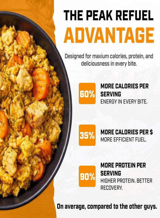 Peak Refuel Chicken Coconut Curry | Freeze Dried Backpacking and Camping Food | Amazing Taste & Quality | High Protein | Real Meat | Quick Prep (2 Serving Pouch) - Image 4