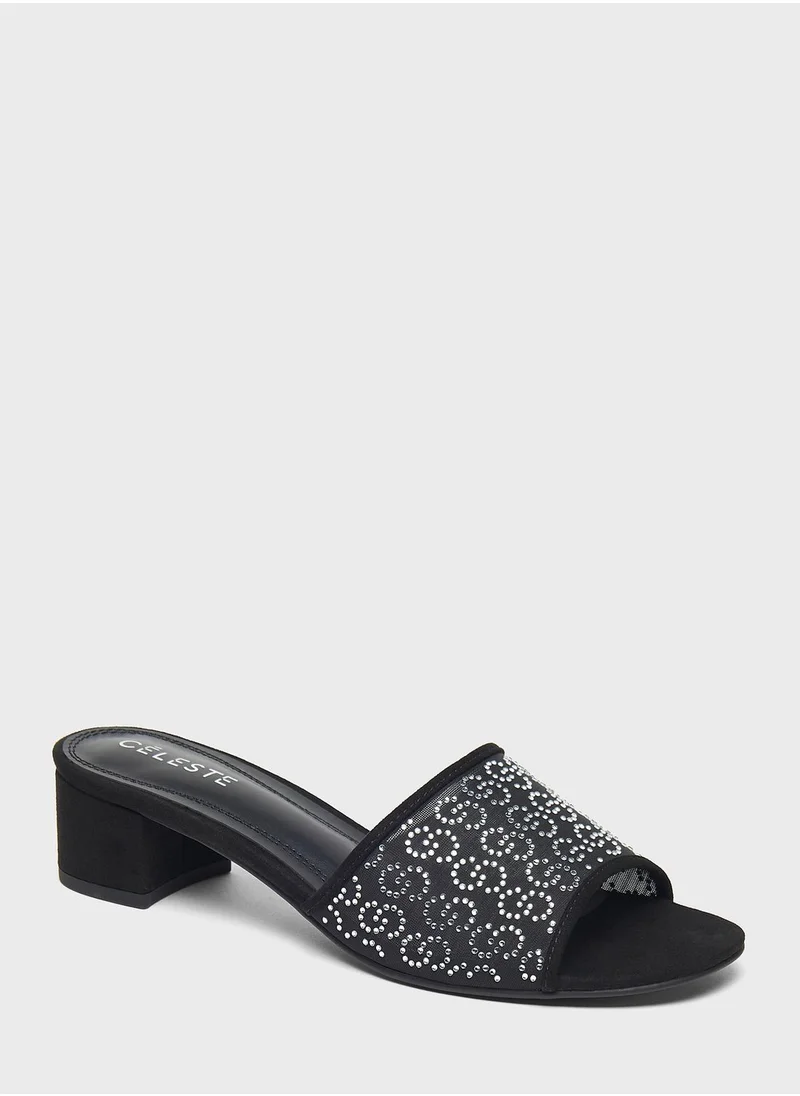 Celeste Single Strap Low Heel Sandals