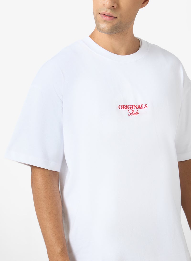 JACK & JONES Graphic Crew Neck T-Shirt - Image 3