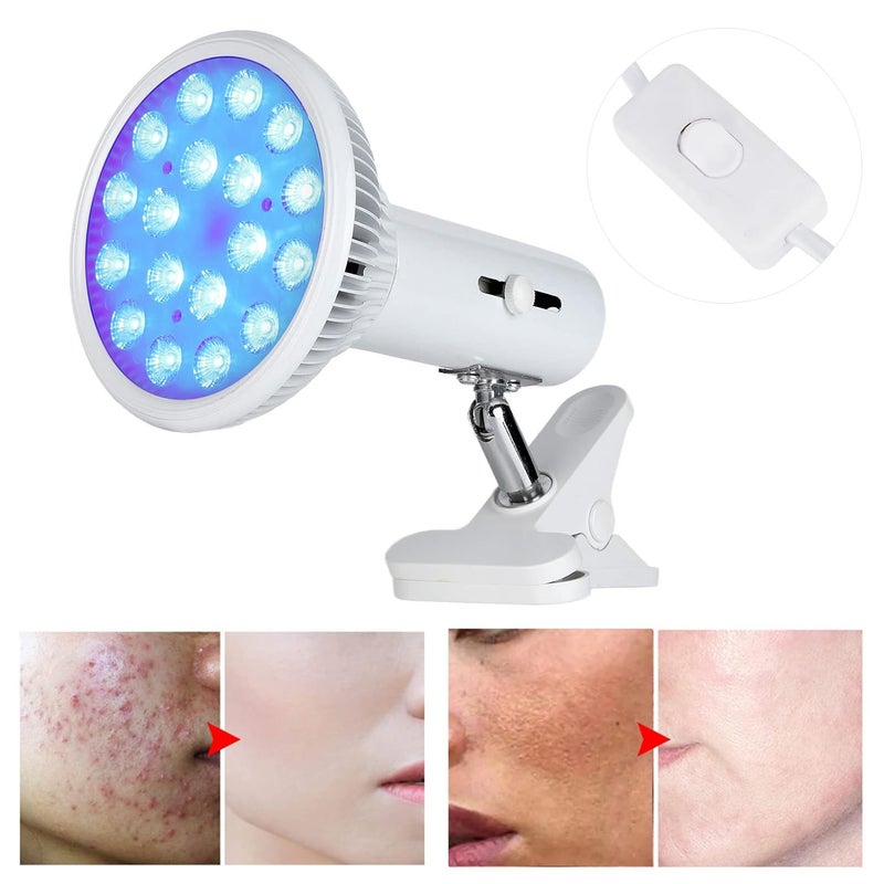 comfrt Light Therapy For Face Blue Mask Night Lights Lamp Led Jaundice Lamp Device, Portable Scars Removal for Professional and Home[US] - Image 2